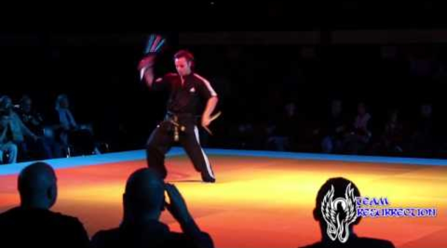 Sensei Joe Hallett performing at Budo Gala, Germany